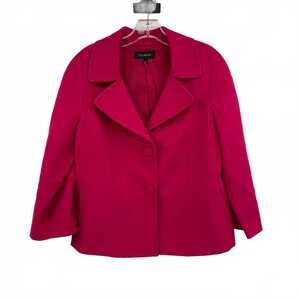 Talbots Pink Synthetic Classic Blazer | Women’s Size 12